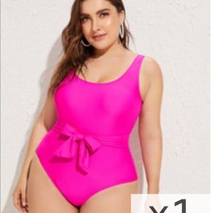 One piece hot pink swim suit!